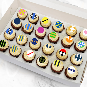 Melbourne Cup Sweetstakes Mini Cupcakes (24)-BVSydneyCupcakes