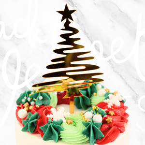 A Touch of Gold Christmas Cake-BVSydney