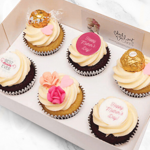 Mother's Day Cupcake Gift Pack (6 Cupcakes, Balloon, Card)-BVSydneyCupcakes