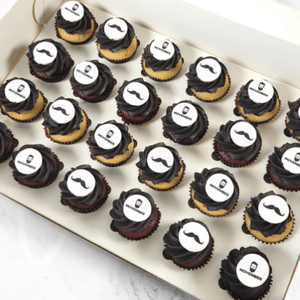 Movember Moustache Mini Cupcakes (24)-BVSydneyCupcakes
