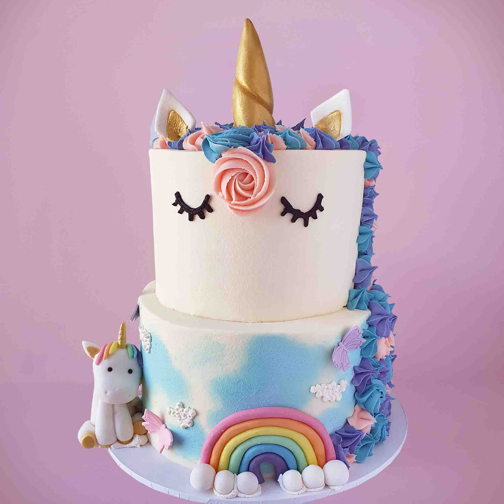 Multi-Tier Unicorn World Cake