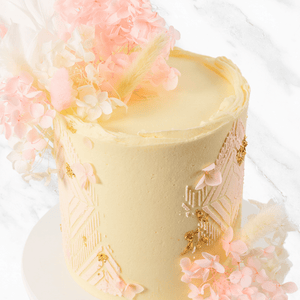 Pretty Elegant Flowers Cake-BVSydney