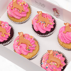 Sausage Dog Party Cupcakes (6)-BVSydneyCupcakes