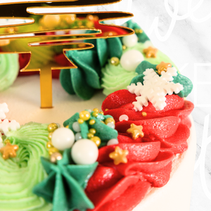 A Touch of Gold Christmas Cake Sydney
