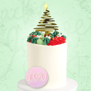 A Touch of Gold Christmas Cake Sydney