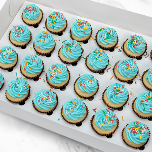 Blue Jimmies Mini Cupcakes (24) Sydney