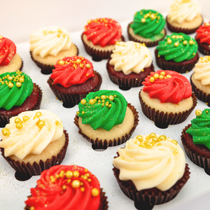 Christmas Baubles Mini Cupcakes (24) Sydney