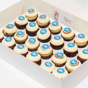 Corporate Logo Mini Cupcakes (24) Sydney