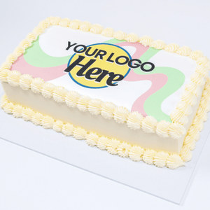 Corporate Logo Slab Cake Sydney