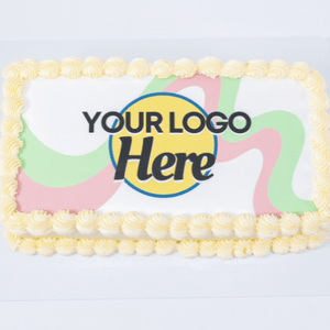 Corporate Logo Slab Cake Sydney