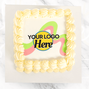 Corporate Logo Slab Cake-Black Velvet Cakes