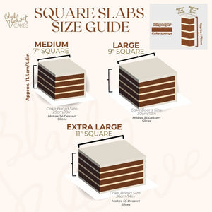 Corporate Logo Slab Cake-Black Velvet Cakes