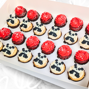 Gong Xi Fa Cai (恭喜发财) Panda Mini Cupcakes (24)-BVSydneyCupcakes
