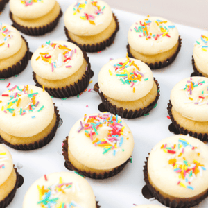 Jimmies Sprinkles Mini Cupcakes (24)-BVSydneyCupcakes
