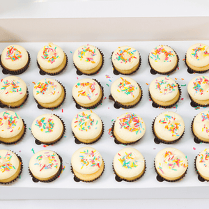 Jimmies Sprinkles Mini Cupcakes (24)-BVSydneyCupcakes