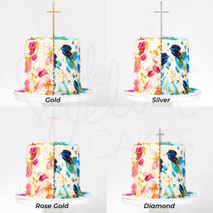 LOW GLUTEN Christening Cross Cake-BVSydney