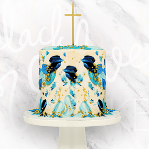 LOW GLUTEN Christening Cross Cake-BVSydney
