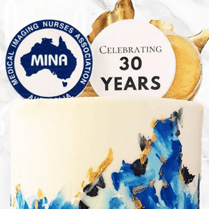 LOW GLUTEN Corporate Logo Canvas Cake Sydney