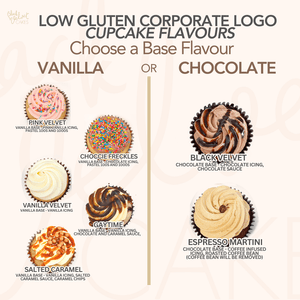 LOW GLUTEN Corporate Logo Cupcakes (12)-BVSydneyCupcakes