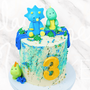 LOW GLUTEN Dinosaur Party Cake-BVSydney