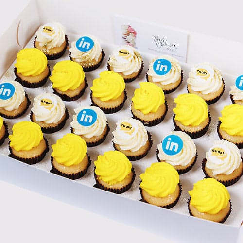 LOW GLUTEN R U OK? DAY Featured Corporate Mini Cupcakes (24) Sydney