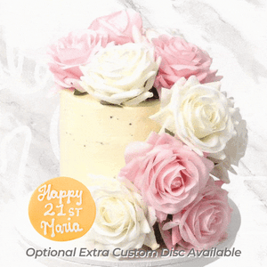 LOW GLUTEN Semi-Naked Forever Rose Cake Sydney