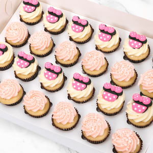 Minnie Mouse Bowtique Mini Cupcakes (24) Sydney