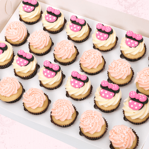 Minnie Mouse Bowtique Mini Cupcakes (24) Sydney