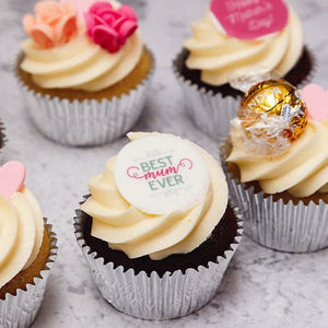 Mother's Day Cupcake Gift Pack (6 Cupcakes, Balloon, Card)-BVSydneyCupcakes