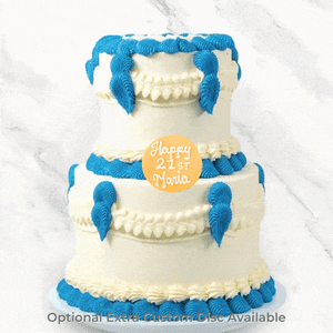 Multi-Tier Blue Vintage Cake-BVSydney