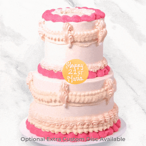 Multi-Tier Pink Vintage Cake-BVSydney