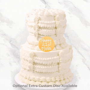 Multi-Tier White Vintage Cake Sydney