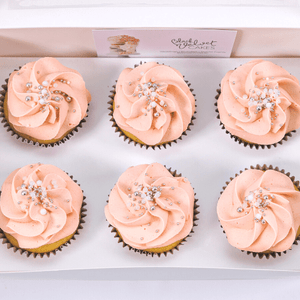 Muted Blush Bridal Designer Cupcakes (6) Sydney