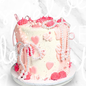 Pearls Drip Lit Cake Sydney