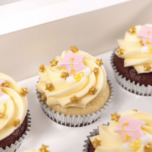 Pink Lady Graduation Gift Cupcakes (6)-BVSydneyCupcakes