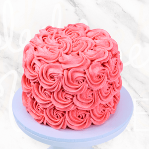 Pink Rosette Cake-BVSydney