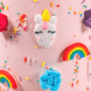 Pink Unicorns and Rainbows Cake-BVSydney