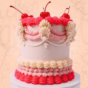 Pink Vintage Cherries Cake Sydney