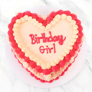 Pretty Pink Heart Vintage Cake Sydney