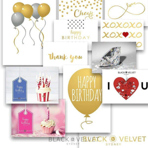 Roses and Hearts Gift Pack (6 Cupcakes, Balloon, Card)-BVSydneyCupcakes