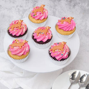 Sausage Dog Party Cupcakes (6)-BVSydneyCupcakes