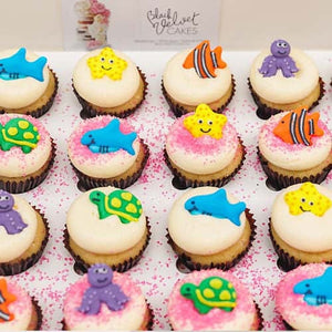 Sea Creatures Mini Cupcakes (24) Sydney