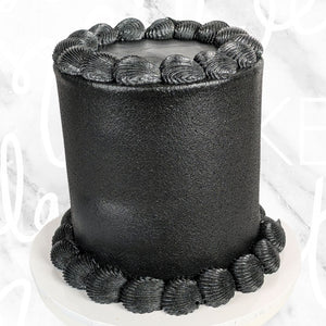 Simple Vintage Cake in Black Sydney