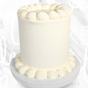 Simple Vintage Cake in White Sydney