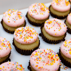 VEGAN Fairy Bread Mini Cupcakes (24)-BVSydneyCupcakes