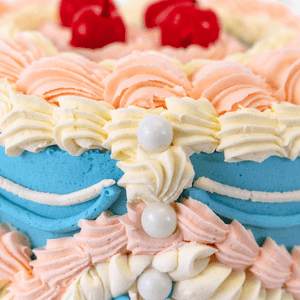 Vintage Gender Reveal Cake-BVSydney