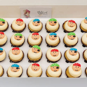 Wild Harbour Pirates Mini Cupcakes (24)-BVSydneyCupcakes