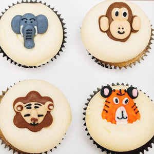 Zoo Animals Designer Cupcakes (6) Sydney