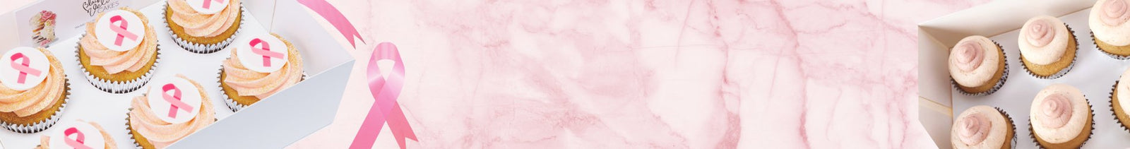 Pink Ribbon Breast Cancer Awareness Cupcakes