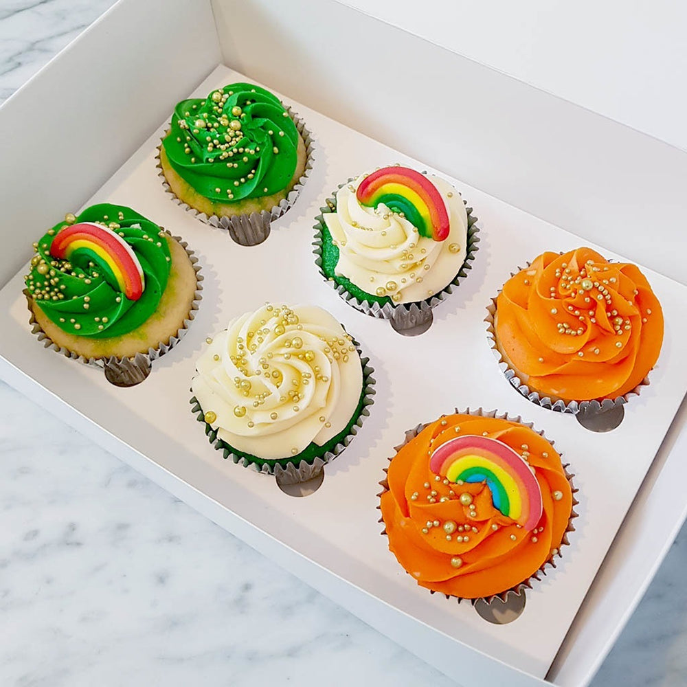 Saint Patrick's Day Rainbow Cupcakes by Black Velvet Sydney